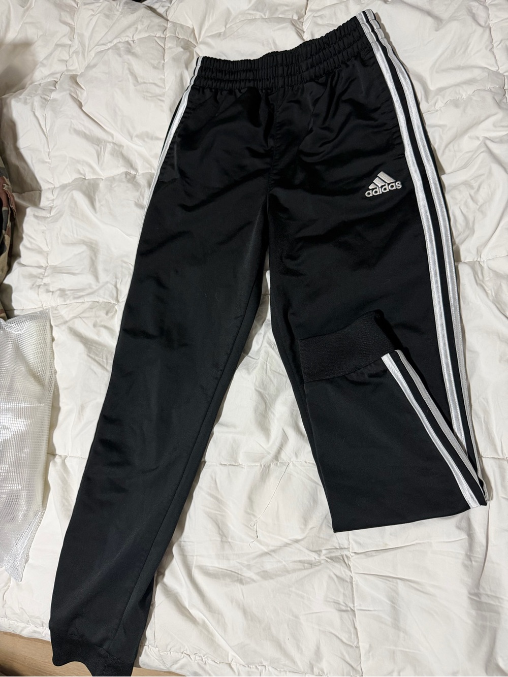 adidas Black Joggers- Kids